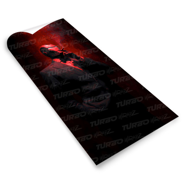 Sticker for car pillar Iron Man Godfather | TurboWrapz.com