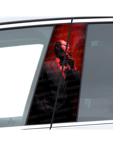 Naklejka na słupek samochodowy Iron Man Godfather | TurboWrapz.com