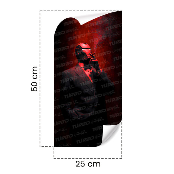 Sticker for car pillar Iron Man Godfather | TurboWrapz.com