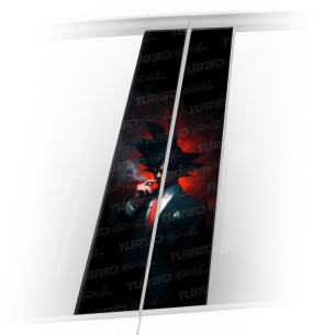 Sticker for car pillar Goku Godfather | TurboWrapz.com