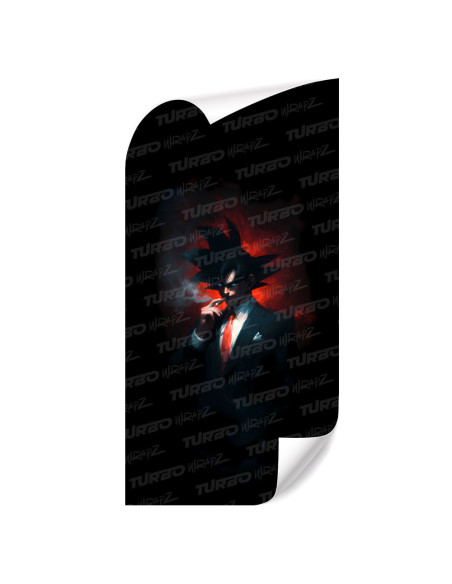 Sticker for car pillar Goku Godfather | TurboWrapz.com