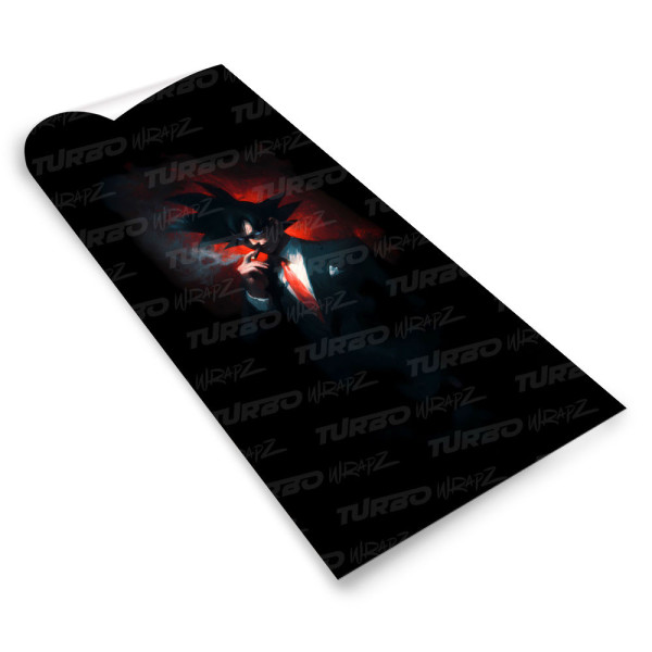 Sticker for car pillar Goku Godfather | TurboWrapz.com