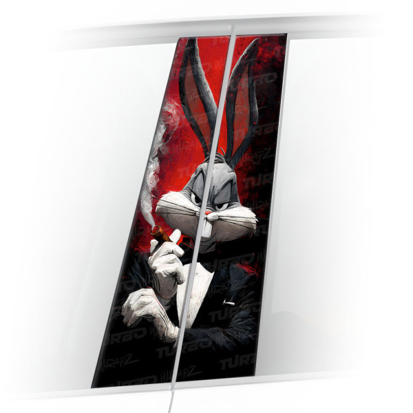 Sticker for car pillar Królik Bugs Godfather | TurboWrapz.com