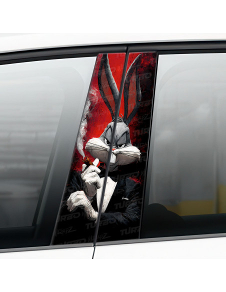 Naklejka na słupek samochodowy Królik Bugs Godfather | TurboWrapz.com