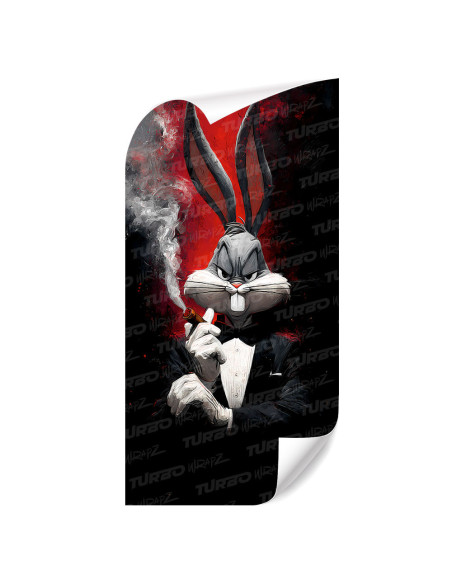 Naklejka na słupek samochodowy Królik Bugs Godfather | TurboWrapz.com