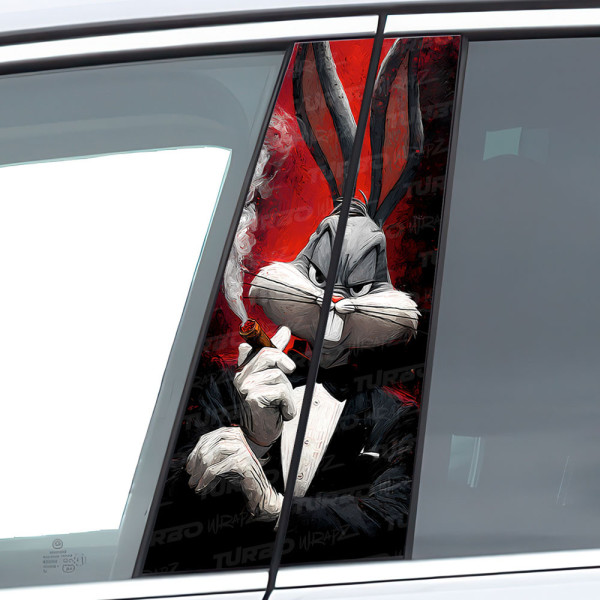 Naklejka na słupek samochodowy Królik Bugs Godfather | TurboWrapz.com