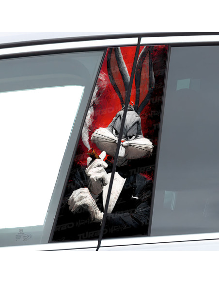 Naklejka na słupek samochodowy Królik Bugs Godfather | TurboWrapz.com