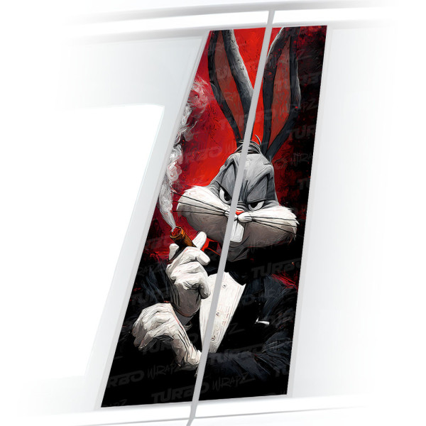 Sticker for car pillar Królik Bugs Godfather | TurboWrapz.com