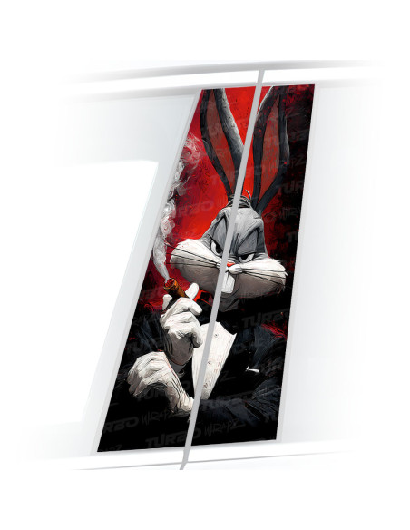 Sticker for car pillar Królik Bugs Godfather | TurboWrapz.com