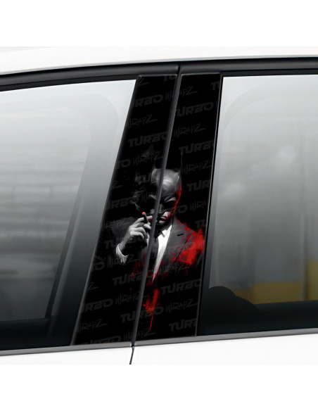 Sticker for car pillar Batman Godfather | TurboWrapz.com