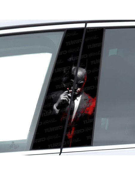 Sticker for car pillar Batman Godfather | TurboWrapz.com