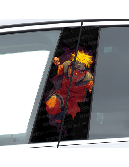 Sticker for car pillar Naruto | TurboWrapz.com