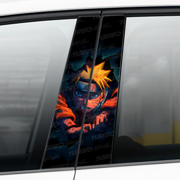 Sticker for car pillar Naruto | TurboWrapz.com