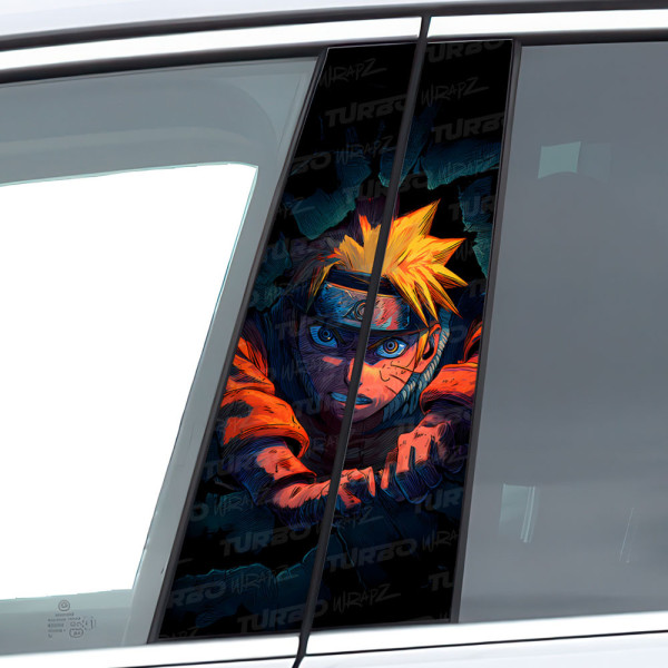 Sticker for car pillar Naruto | TurboWrapz.com