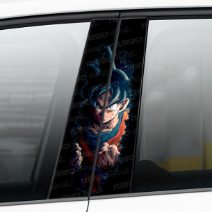 Sticker for car pillar Goku | TurboWrapz.com 2