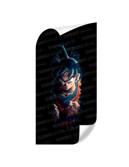 Sticker for car pillar Goku | TurboWrapz.com
