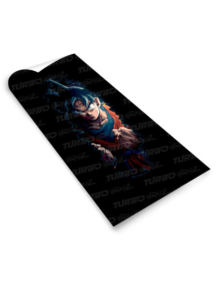 Sticker for car pillar Goku | TurboWrapz.com