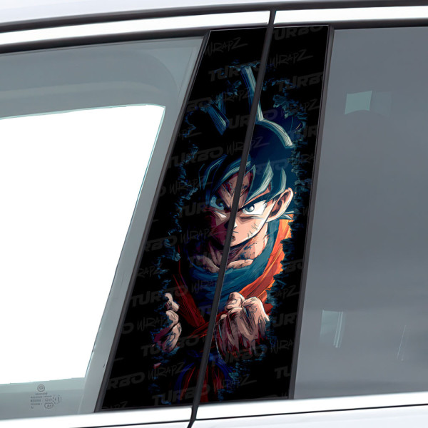 Naklejka na słupek samochodowy Goku | TurboWrapz.com