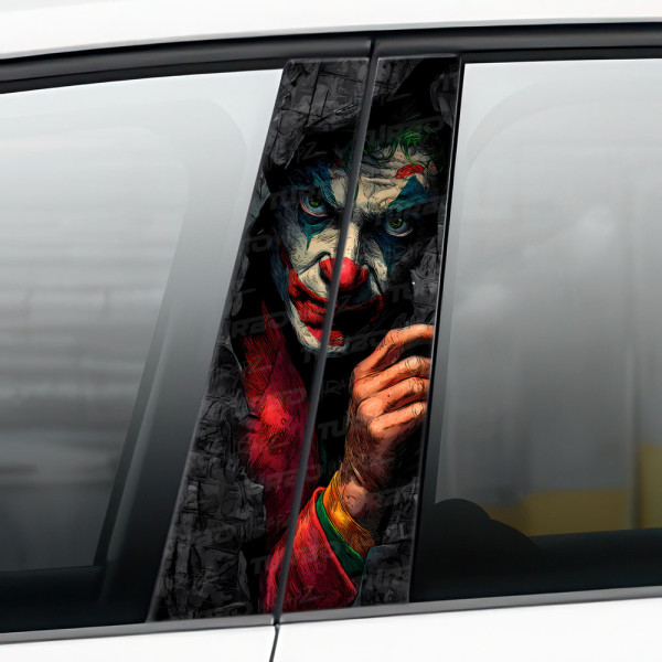 Sticker for car pillar Joker | TurboWrapz.com