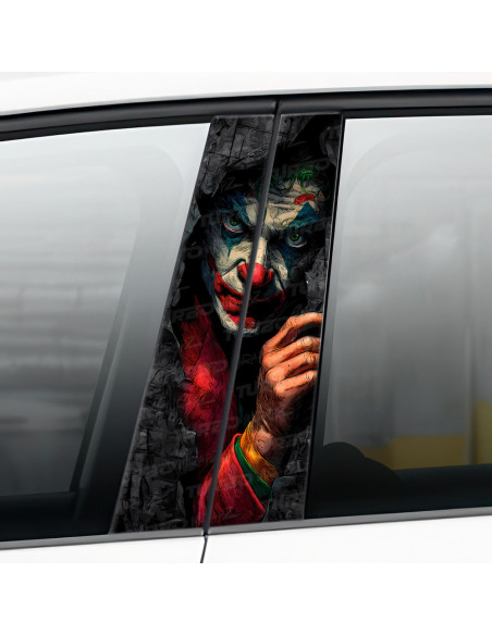 Sticker for car pillar Joker | TurboWrapz.com