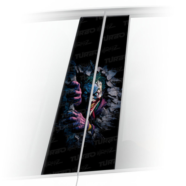Sticker for car pillar Kreskówkowy Joker | TurboWrapz.com