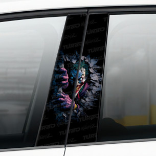 Sticker for car pillar Kreskówkowy Joker | TurboWrapz.com 2