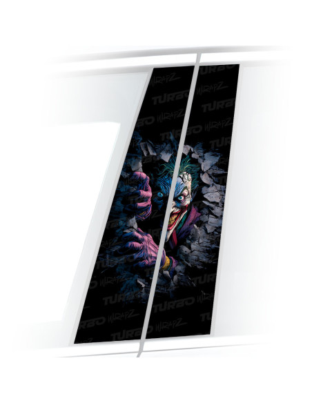 Sticker for car pillar Kreskówkowy Joker | TurboWrapz.com