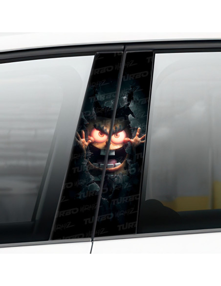 Naklejka na słupek samochodowy Spongebob Horror | TurboWrapz.com