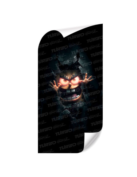 Sticker for car pillar Spongebob Horror | TurboWrapz.com