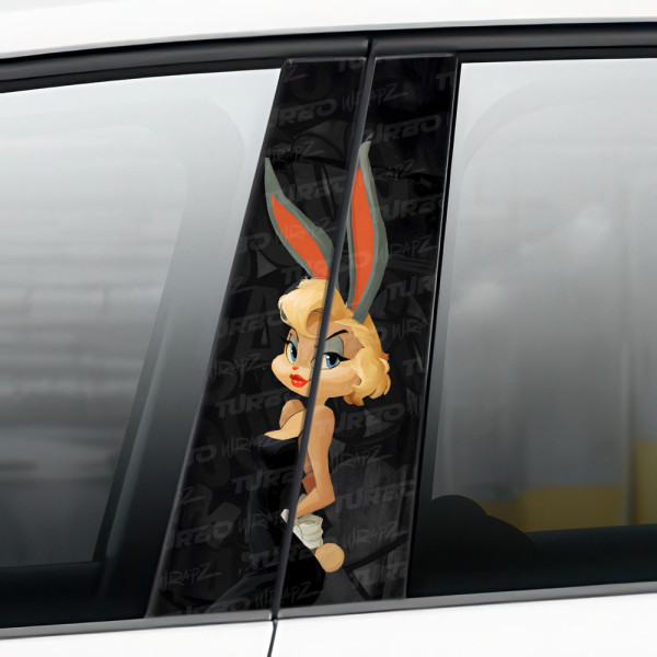Sticker for car pillar Króliczek Lola | TurboWrapz.com