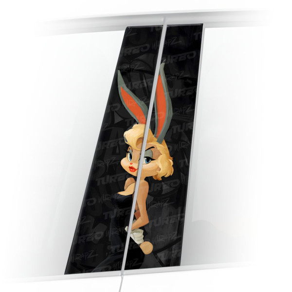 Sticker for car pillar Króliczek Lola | TurboWrapz.com