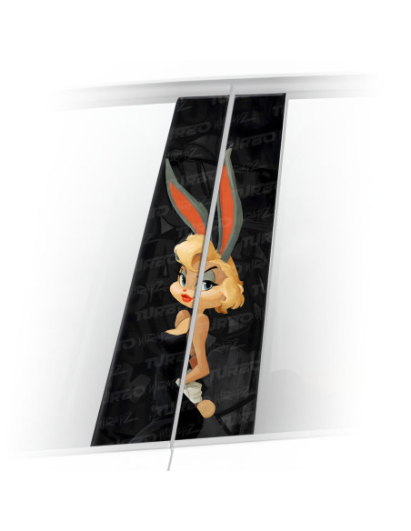 Sticker for car pillar Króliczek Lola | TurboWrapz.com