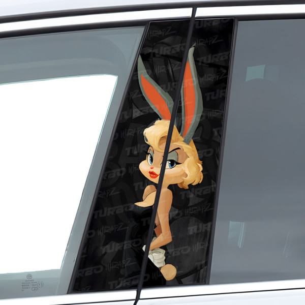 Naklejka na słupek samochodowy Króliczek Lola | TurboWrapz.com