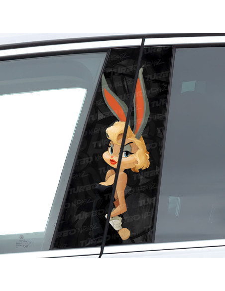 Sticker for car pillar Króliczek Lola | TurboWrapz.com