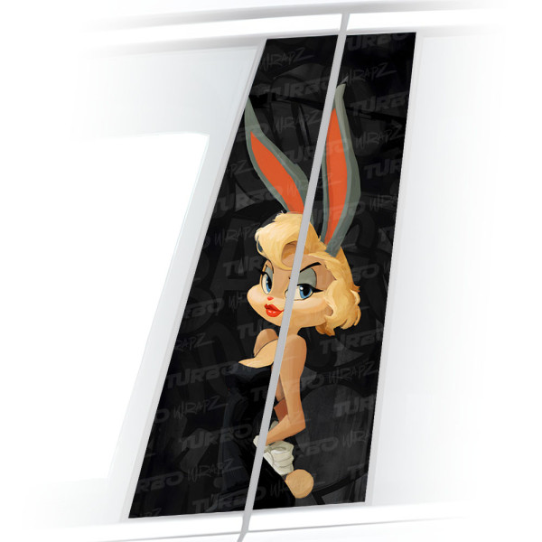 Sticker for car pillar Króliczek Lola | TurboWrapz.com