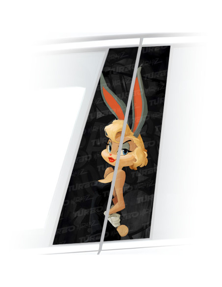 Sticker for car pillar Króliczek Lola | TurboWrapz.com