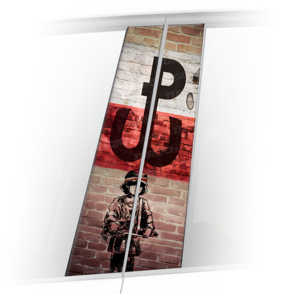 Naklejka na słupek samochodowy Powstanie Warszawskie | TurboWrapz.com