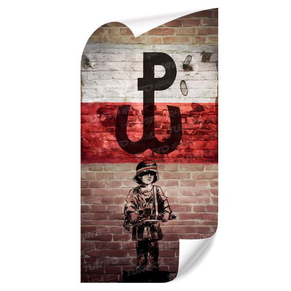 Naklejka na słupek samochodowy Powstanie Warszawskie | TurboWrapz.com