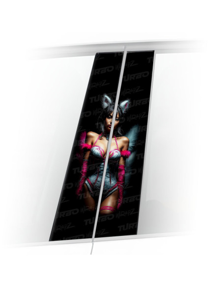 Sticker for car pillar Ahri | TurboWrapz.com