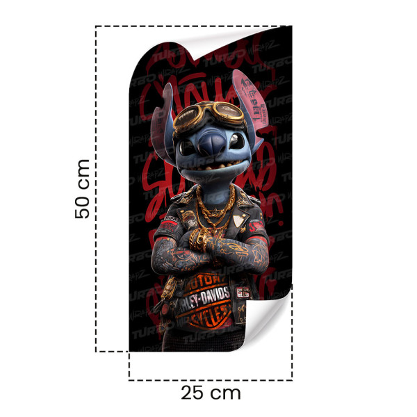 Naklejka na słupek samochodowy Stitch Harley | TurboWrapz.com