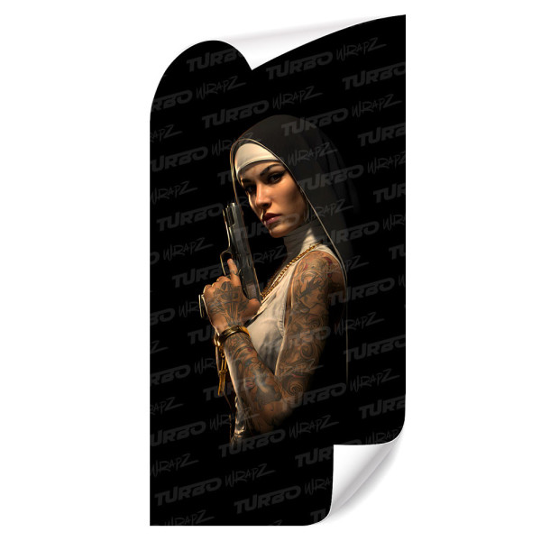 Naklejka na słupek samochodowy Zakonnica | TurboWrapz.com