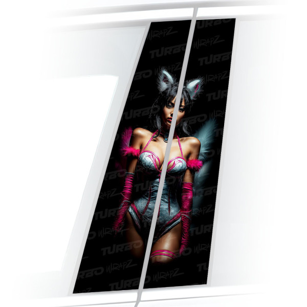 Sticker for car pillar Ahri | TurboWrapz.com