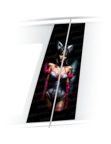 Sticker for car pillar Ahri | TurboWrapz.com