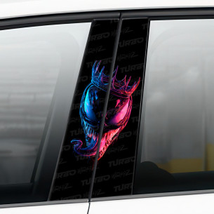 Naklejka na słupek samochodowy Venom Korona | TurboWrapz.com 2