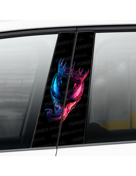 Sticker for car pillar Venom Korona | TurboWrapz.com