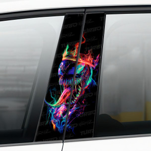 Naklejka na słupek samochodowy Venom Korona | TurboWrapz.com 2