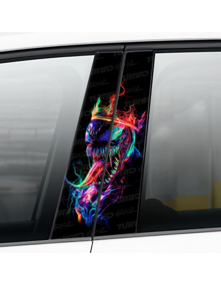 Sticker for car pillar Venom Korona | TurboWrapz.com