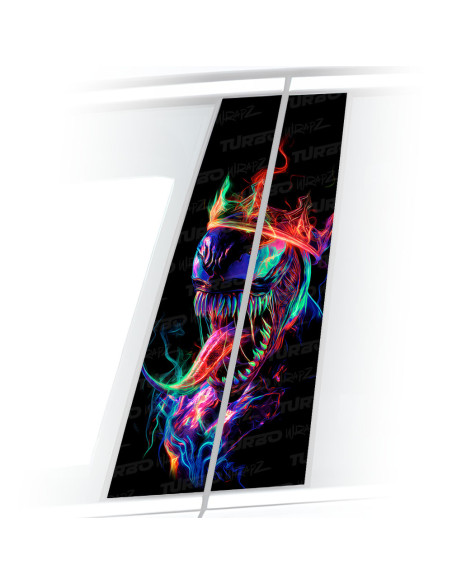 Naklejka na słupek samochodowy Venom Korona | TurboWrapz.com