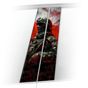 Naklejka na słupek samochodowy Polski Żołnierz | TurboWrapz.com