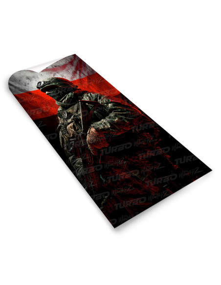 Naklejka na słupek samochodowy Polski Żołnierz | TurboWrapz.com